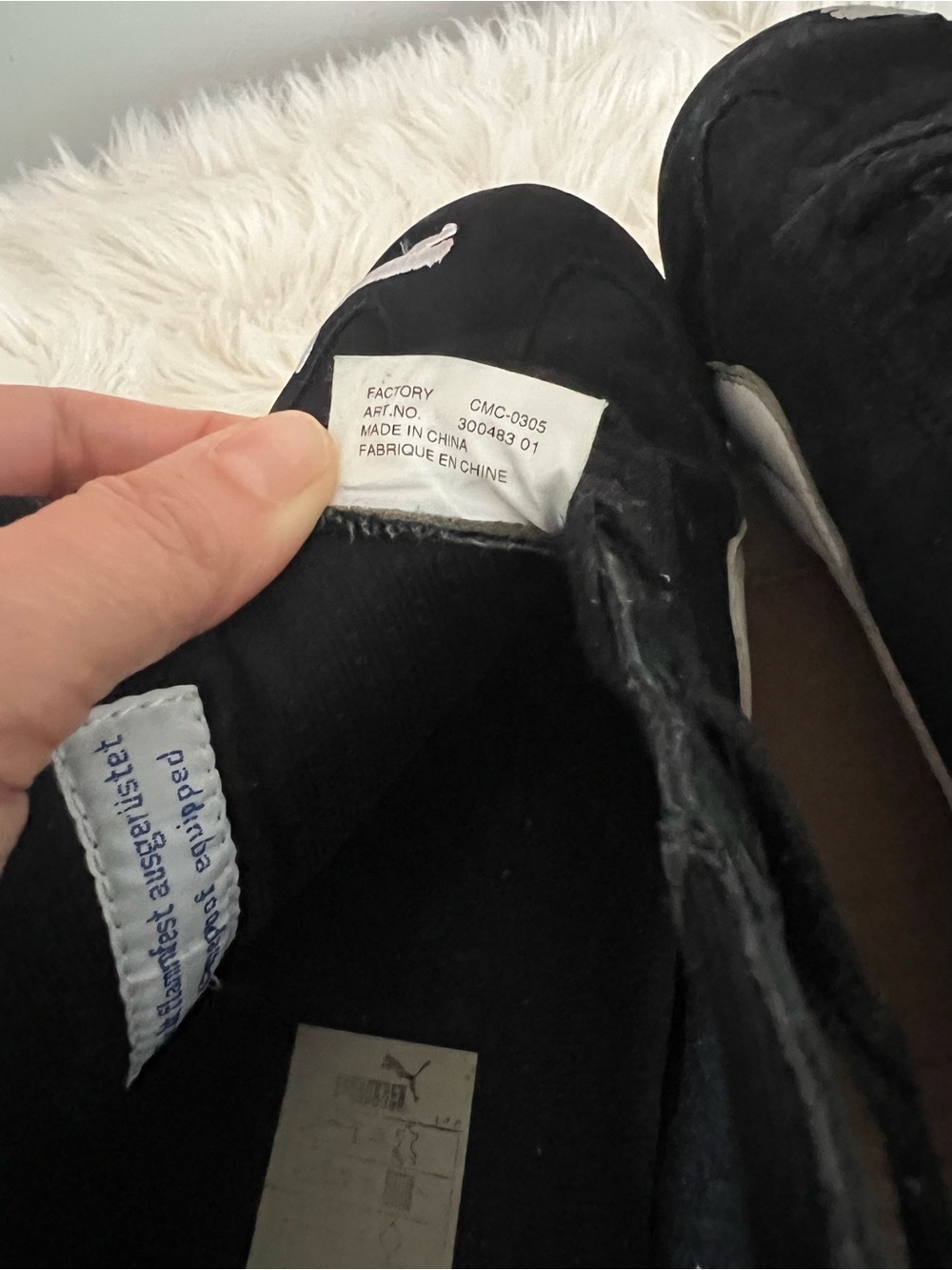 Puma Black Suede Sneakers – Men’s Size 10 (Approx.) – Classic Lace-Up Athletic - Picture 7 of 10
